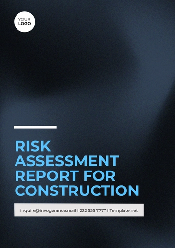 Free Risk Assessment Report for Construction Template to Edit Online
