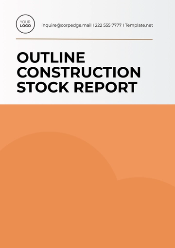 Free Outline Construction Stock Report Template to Edit Online