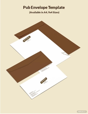 Pub Envelope Template