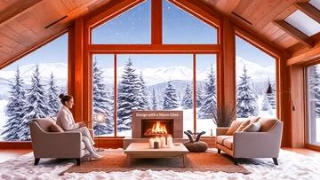 Free Fireplace Background Design Template to Edit Online