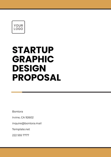 Free Startup Graphic Design Proposal Template to Edit Online