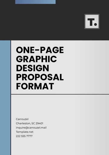 Free One-Page Graphic Design Proposal Format Template to Edit Online