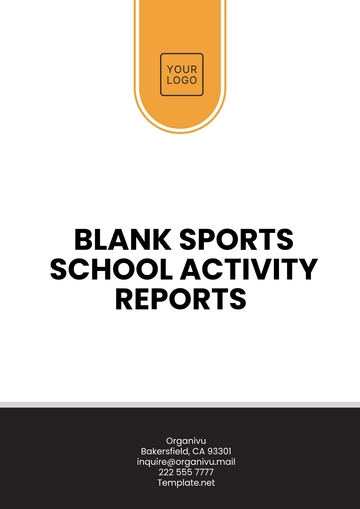Free Blank Sports School Activity Reports Template to Edit Online