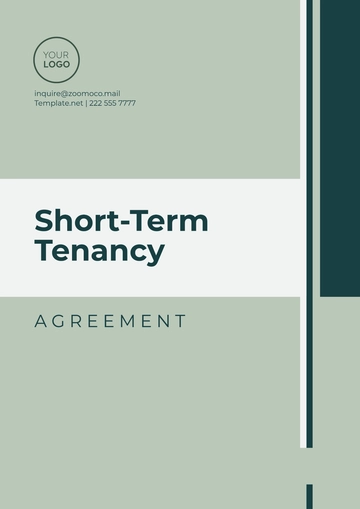 Free Short-Term Tenancy Agreement Template to Edit Online