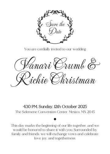 Free Monogram Wedding Invitation Template to Edit Online