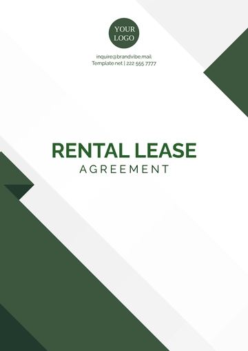 Free Professional Rental Lease Agreement Template to Edit Online
