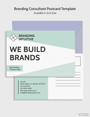 Branding Consultant Postcard Template