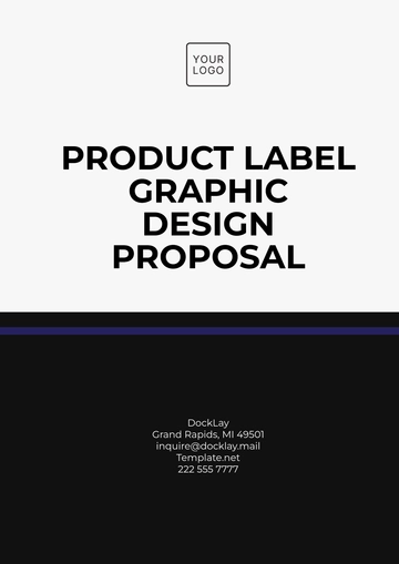 Free Product Label Graphic Design Proposal Template to Edit Online