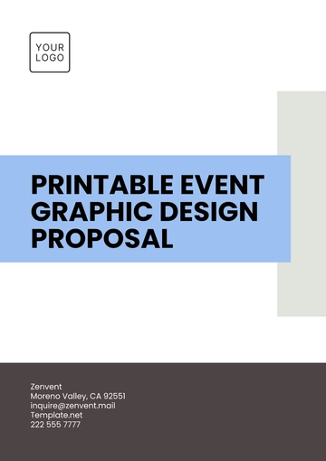 Free Printable Event Graphic Design Proposal Template to Edit Online