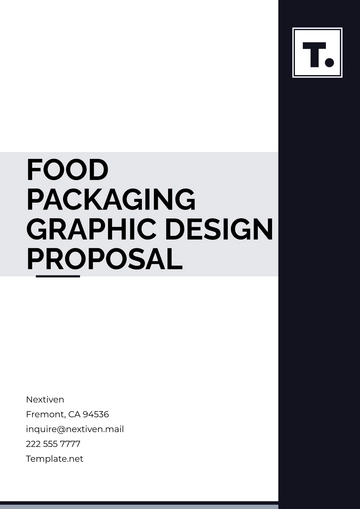 Free Food Packaging Graphic  Design Proposal Template to Edit Online
