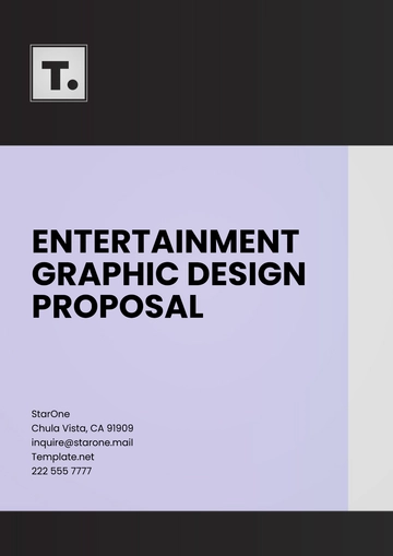 Free Entertainment Graphic Design Proposal Template to Edit Online