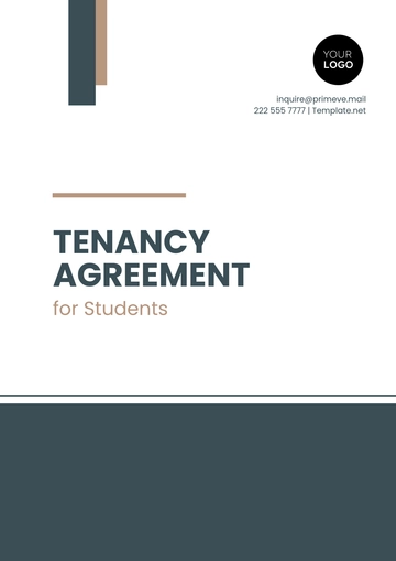 Free Tenancy Agreement for Students Template to Edit Online