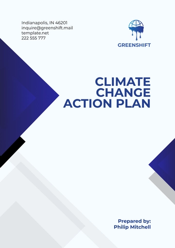 Free Climate Change Action Plan Template to Edit Online