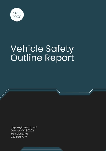 Free Vehicle Safety Outline Report Template to Edit Online