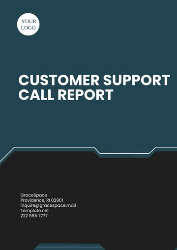 Free Customer Support Call Report Template to Edit Online