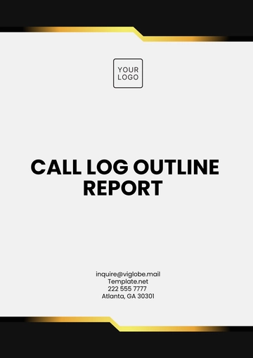 Free Call Log Outline Report Template to Edit Online