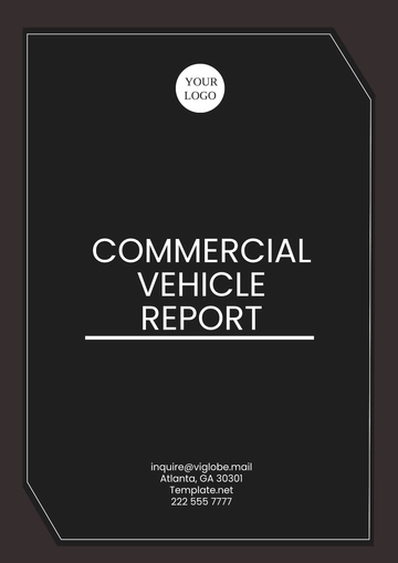Free Commercial Vehicle Report Template to Edit Online