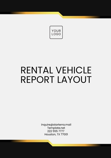 Free Rental Vehicle Report Layout Template to Edit Online