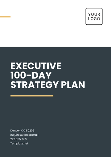 Free Executive 100-Day Strategy Plan Template to Edit Online