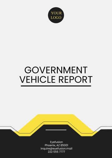 Free Government Vehicle Report Template to Edit Online