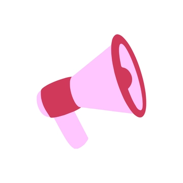 Free Simple Megaphone Clipart to Edit Online