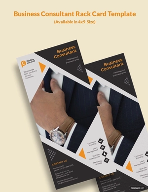 Business Consultant Rack Card Template