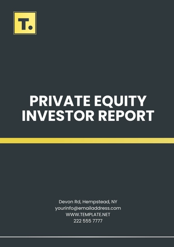 Free Private Equity Investor Report Template to Edit Online
