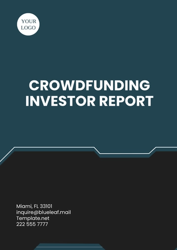 Free Crowdfunding Investor Report Template to Edit Online