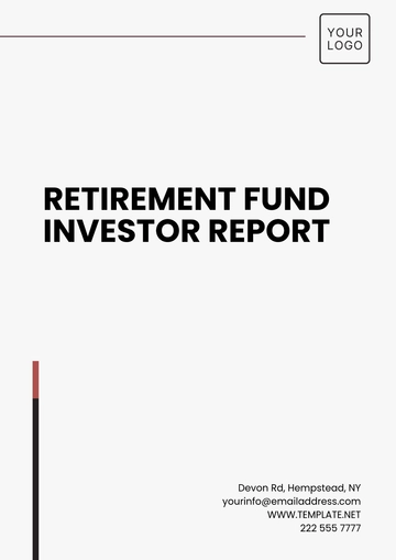 Free Retirement Fund Investor Report Template to Edit Online