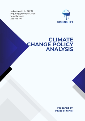 Free Climate Change Policy Analysis Template to Edit Online