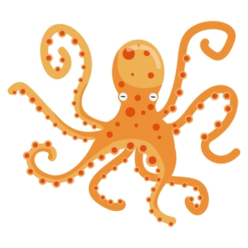 Free Colorful Octopus Clipart to Edit Online