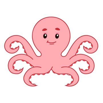 Free Cute Octopus Clipart to Edit Online
