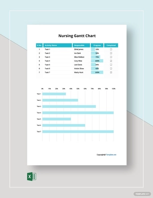 Sample Nursing Gantt Chart Template