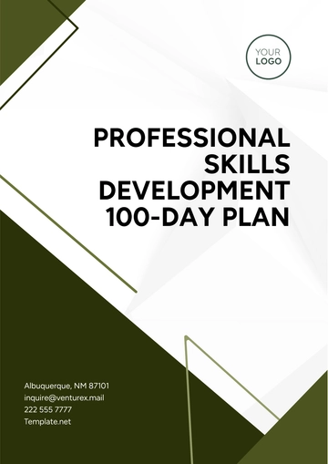 Free Professional Skills Development 100-Day Plan Template to Edit Online