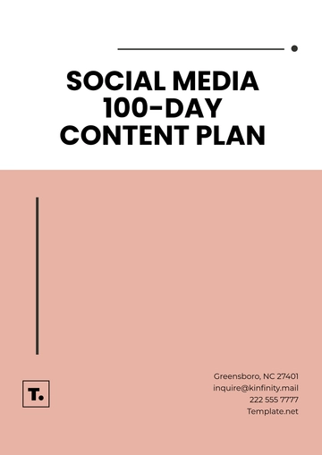 Free Social Media 100-Day Content Plan Template to Edit Online
