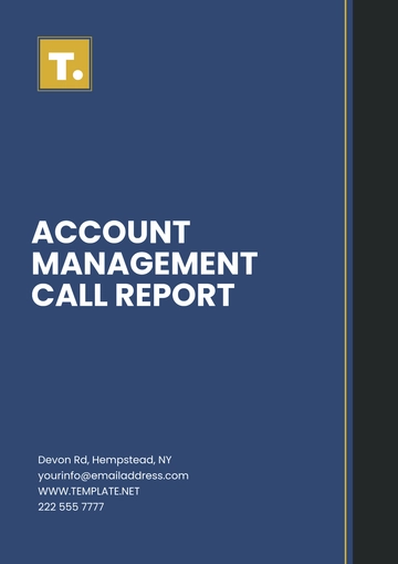 Free Account Management Call Report Template to Edit Online