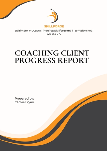Free Coaching Client Progress Report Template to Edit Online