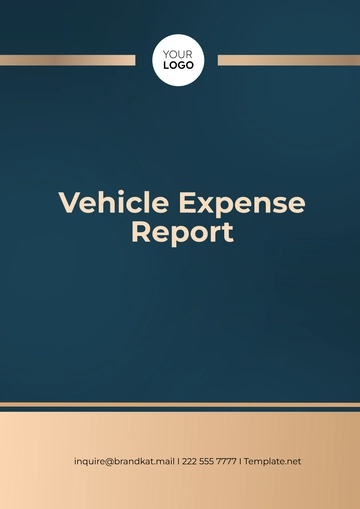 Free Vehicle Expense Report Template to Edit Online