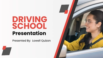 Free Driving School Presentation Template to Edit Online