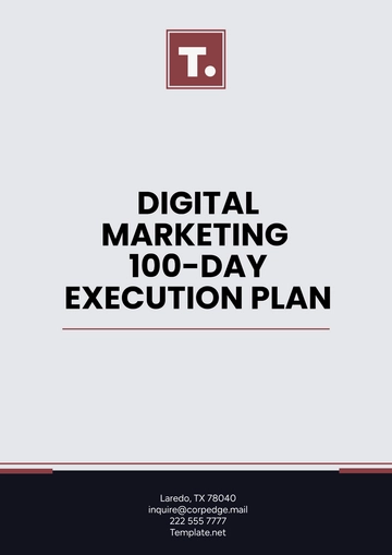 Free Digital Marketing 100-Day Execution Plan Template to Edit Online