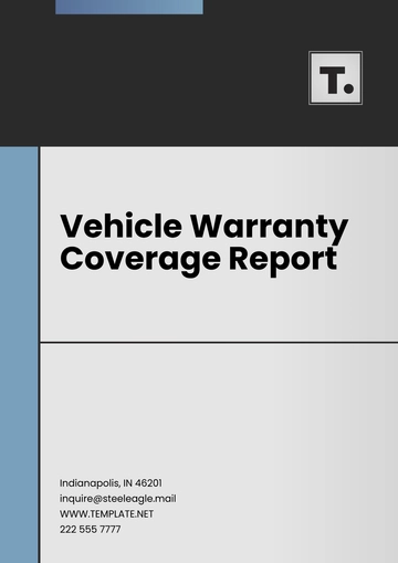 Free Vehicle Warranty Coverage Report Template to Edit Online