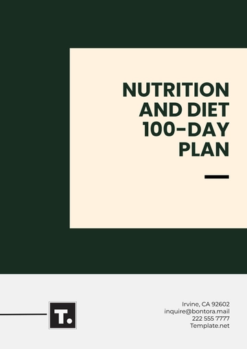 Free Nutrition and Diet 100-Day Plan Template to Edit Online