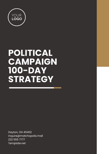 Free Political Campaign 100-Day Strategy Template to Edit Online
