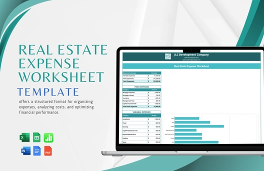 Real Estate Expense Worksheet Template