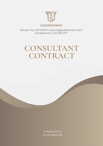 Free Consultant Contract Template to Edit Online