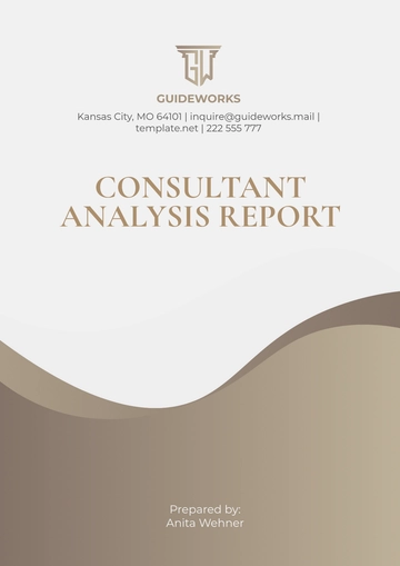Free Consultant Analysis Report Template to Edit Online