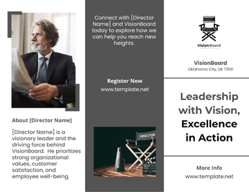 Free Director Brochure Template to Edit Online