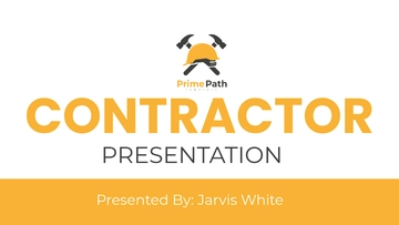 Free Contractor Presentation Template to Edit Online