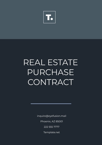 Free Real Estate Purchase Contract Template to Edit Online