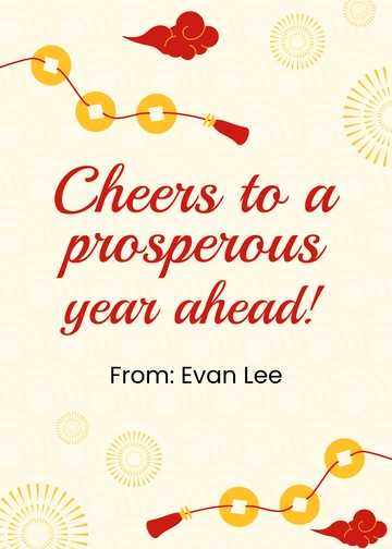 Free Chinese New Year Template to Edit Online
